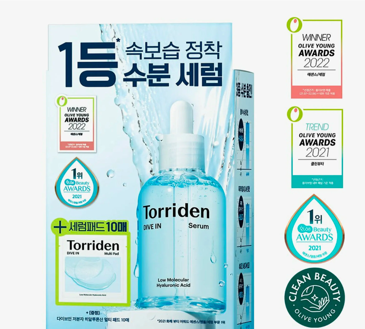 Torriden Dive In Serum 50mL Special Set (+Multi Pad 10P)