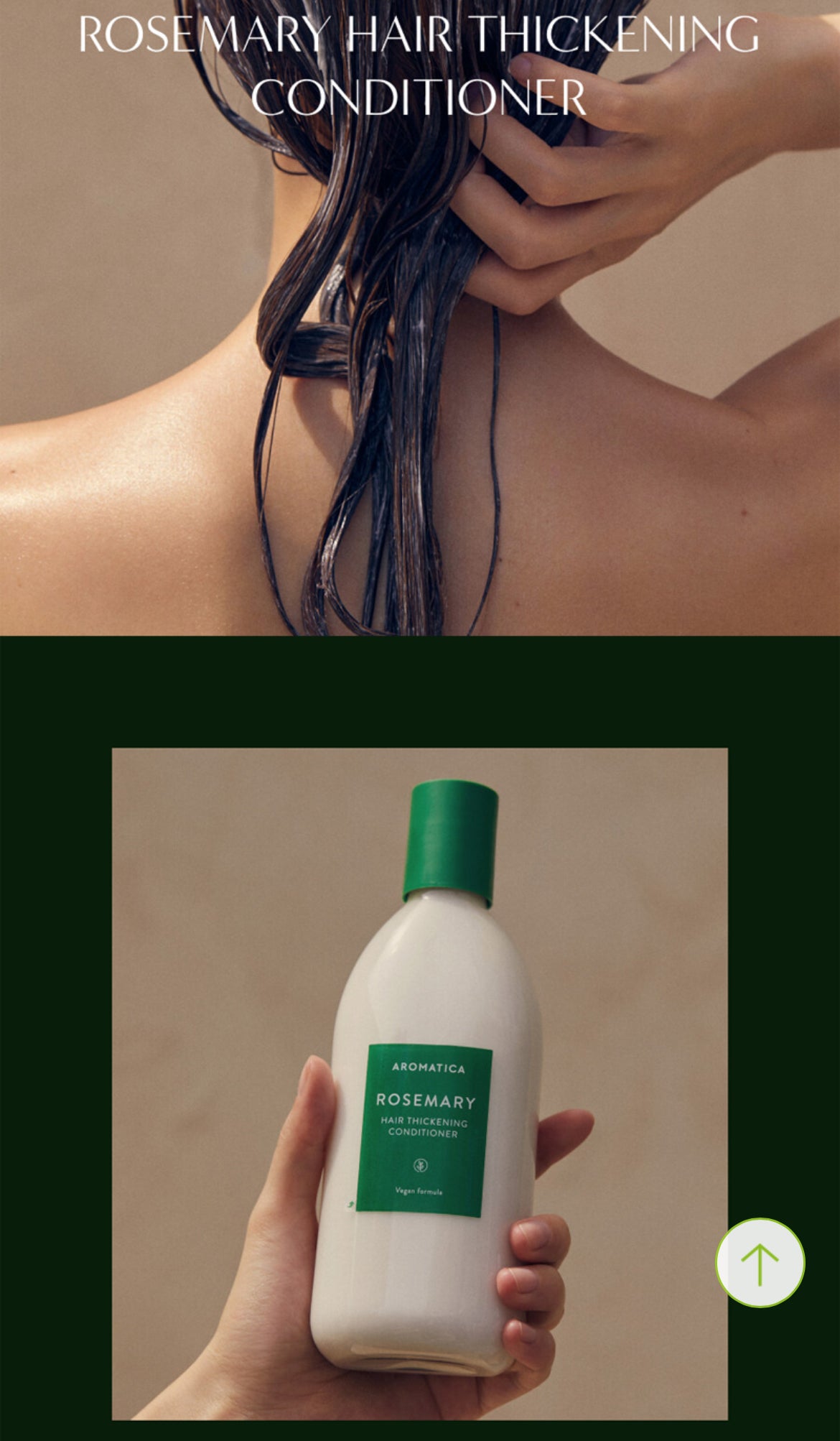 AROMATICA Rosemary Hair Thickening Conditioner 180mL Double Set